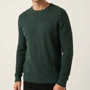 Selected Homme Crewneck Sweater Green Mens Medium Organic Cotton Slhallen